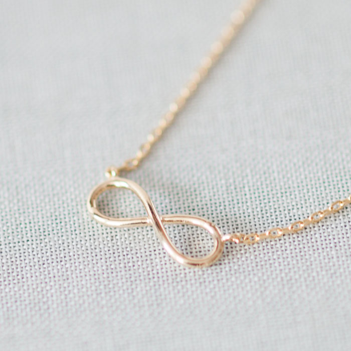 simple infinity necklace